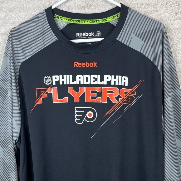 Philadelphia Flyers Long Sleeve Reebok Center Ice - Picture 2 of 16